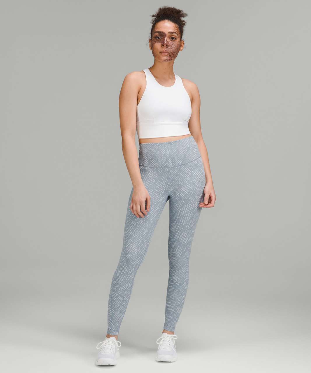 Lululemon Wunder Under High-Rise Tight 28" *Luxtreme - Reptilia Jacquard Chambray Starlight