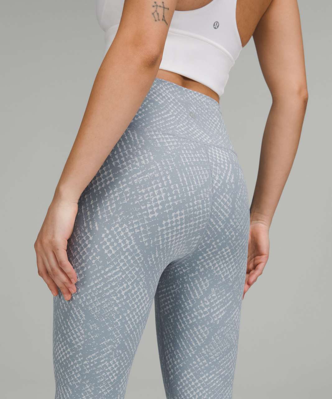 Lululemon Wunder Under High-Rise Tight 28" *Luxtreme - Reptilia Jacquard Chambray Starlight