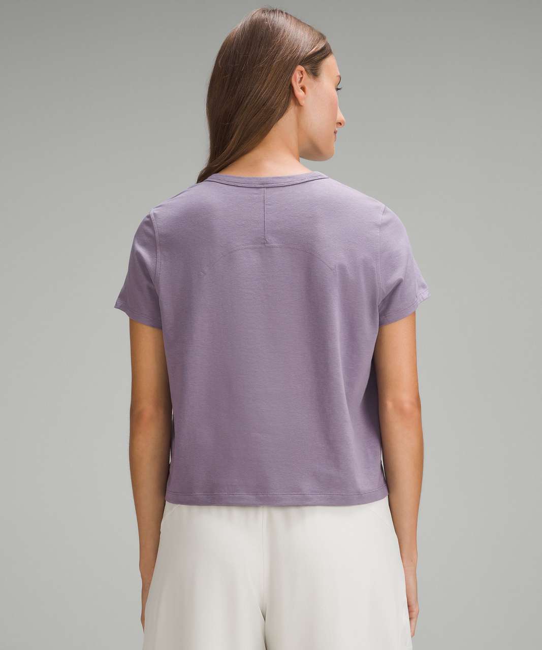 Lululemon Classic-Fit Cotton-Blend T-Shirt - Purple Ash - lulu fanatics