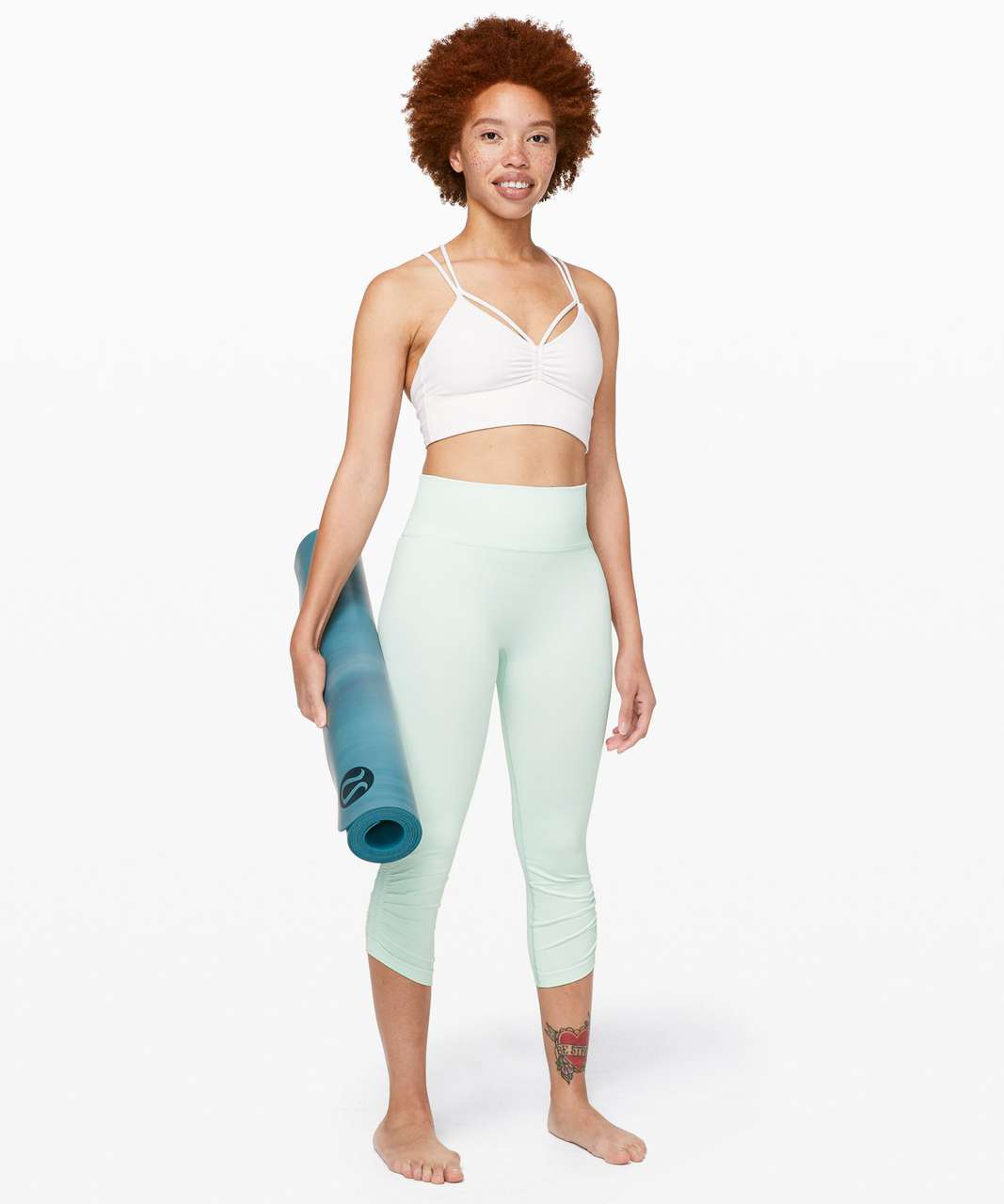 Lululemon Ebb to Street Crop 21" - Polar Ice