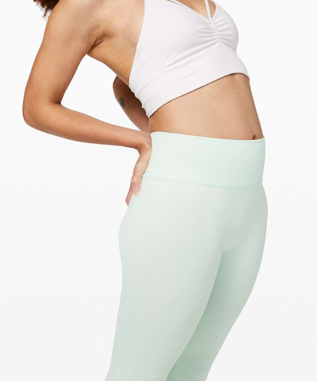 Lululemon Ebb to Street Crop 21" - Polar Ice