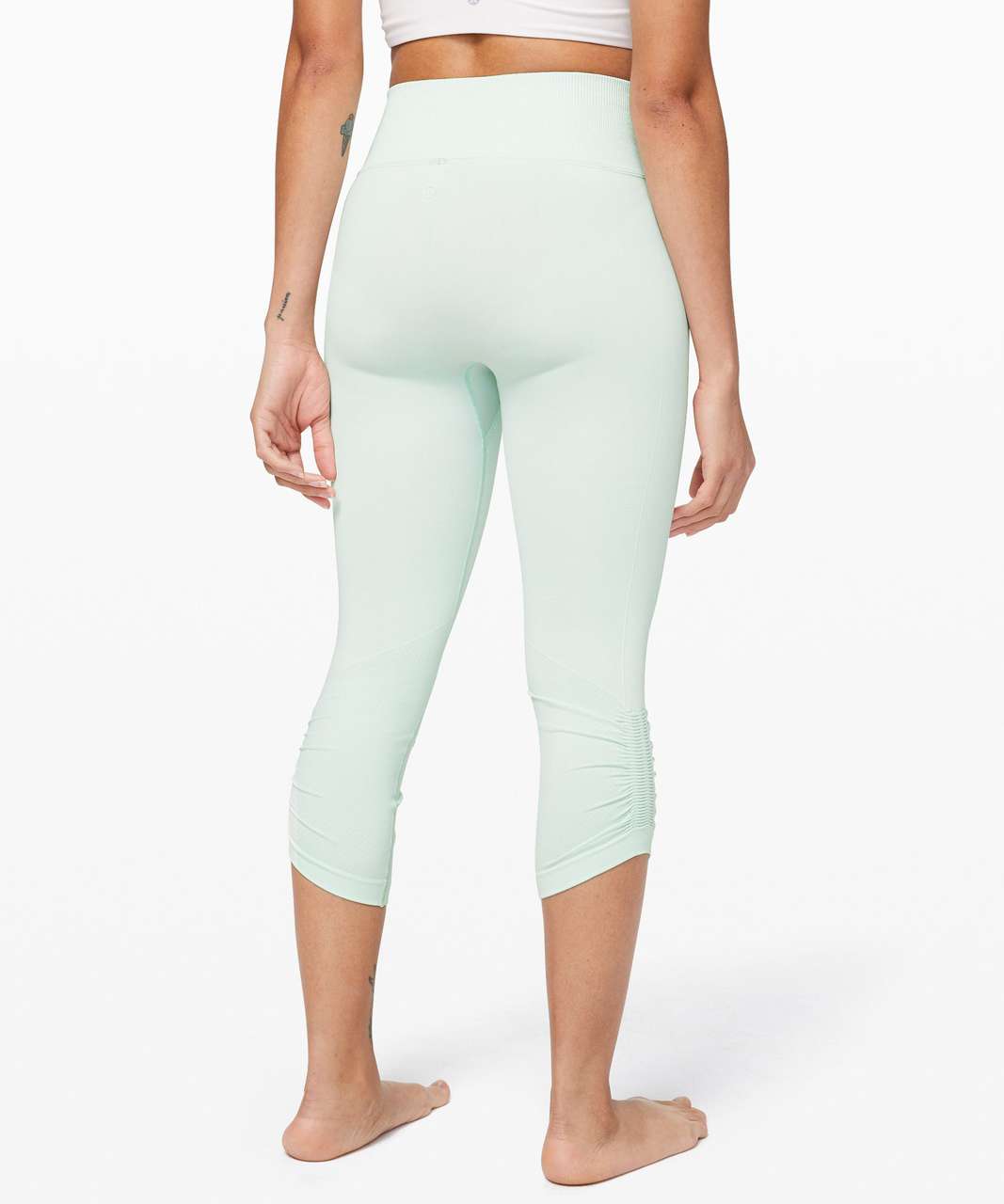 Lululemon Ebb to Street Crop 21" - Polar Ice