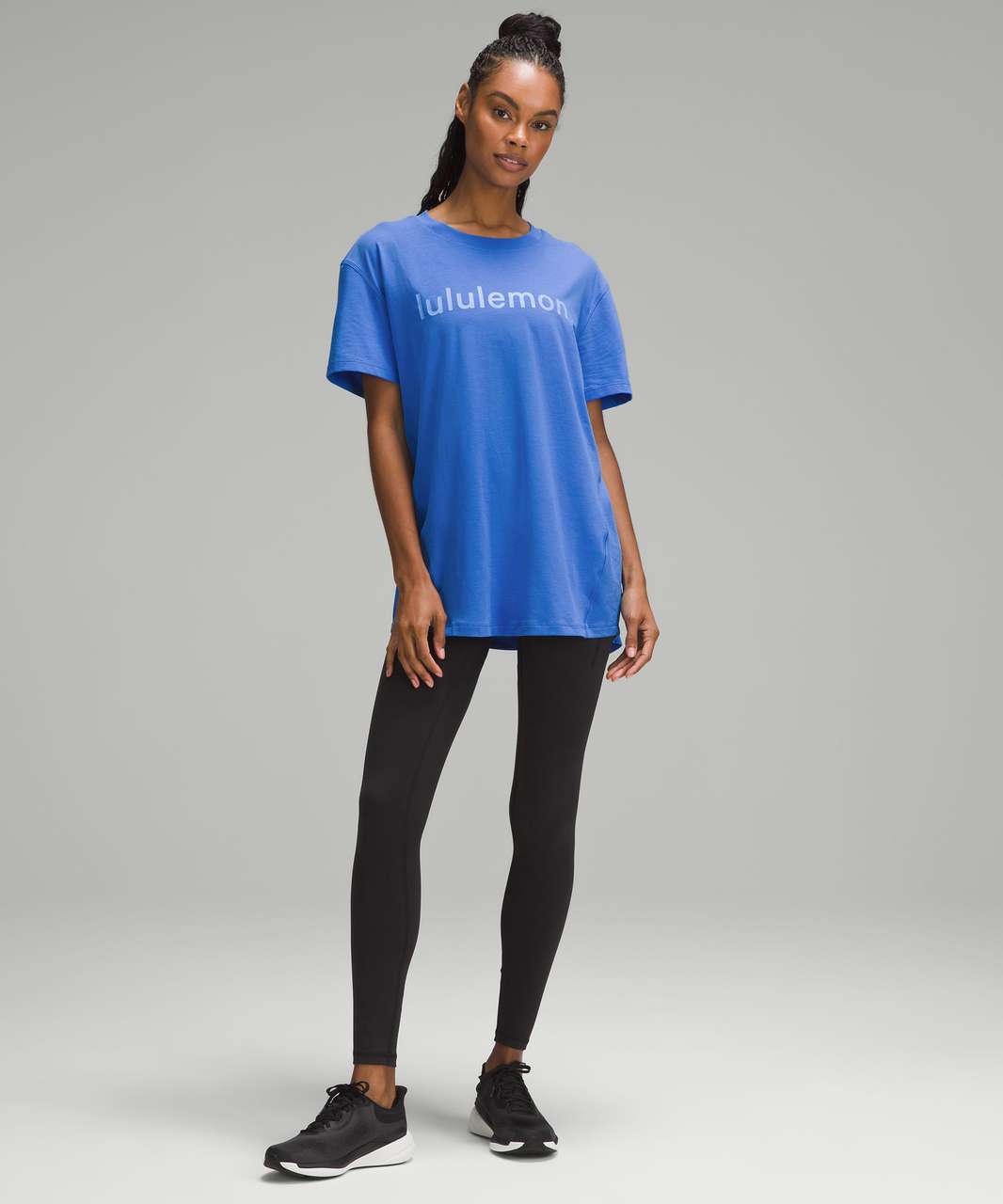 Lululemon Cotton-Blend Logo Training T-Shirt *Graphic - Pipe Dream Blue