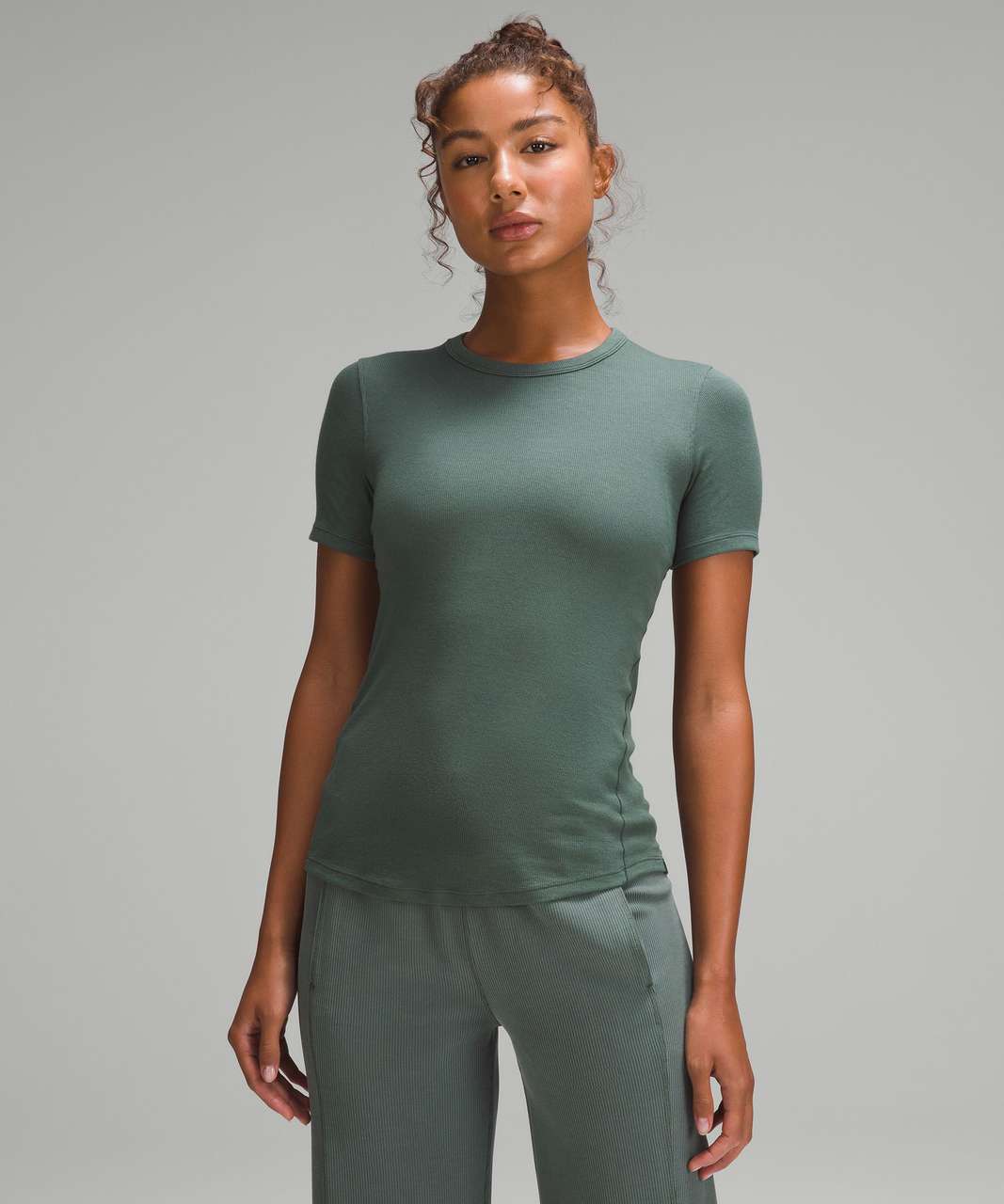 Lululemon Hold Tight Short-Sleeve Shirt - Dark Forest