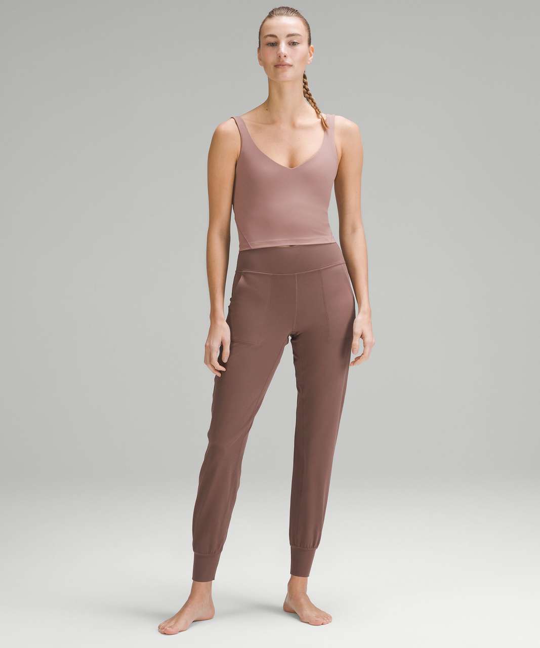 Lululemon Align Ribbed High-Rise Crop 23 - Dark Oxide - lulu fanatics