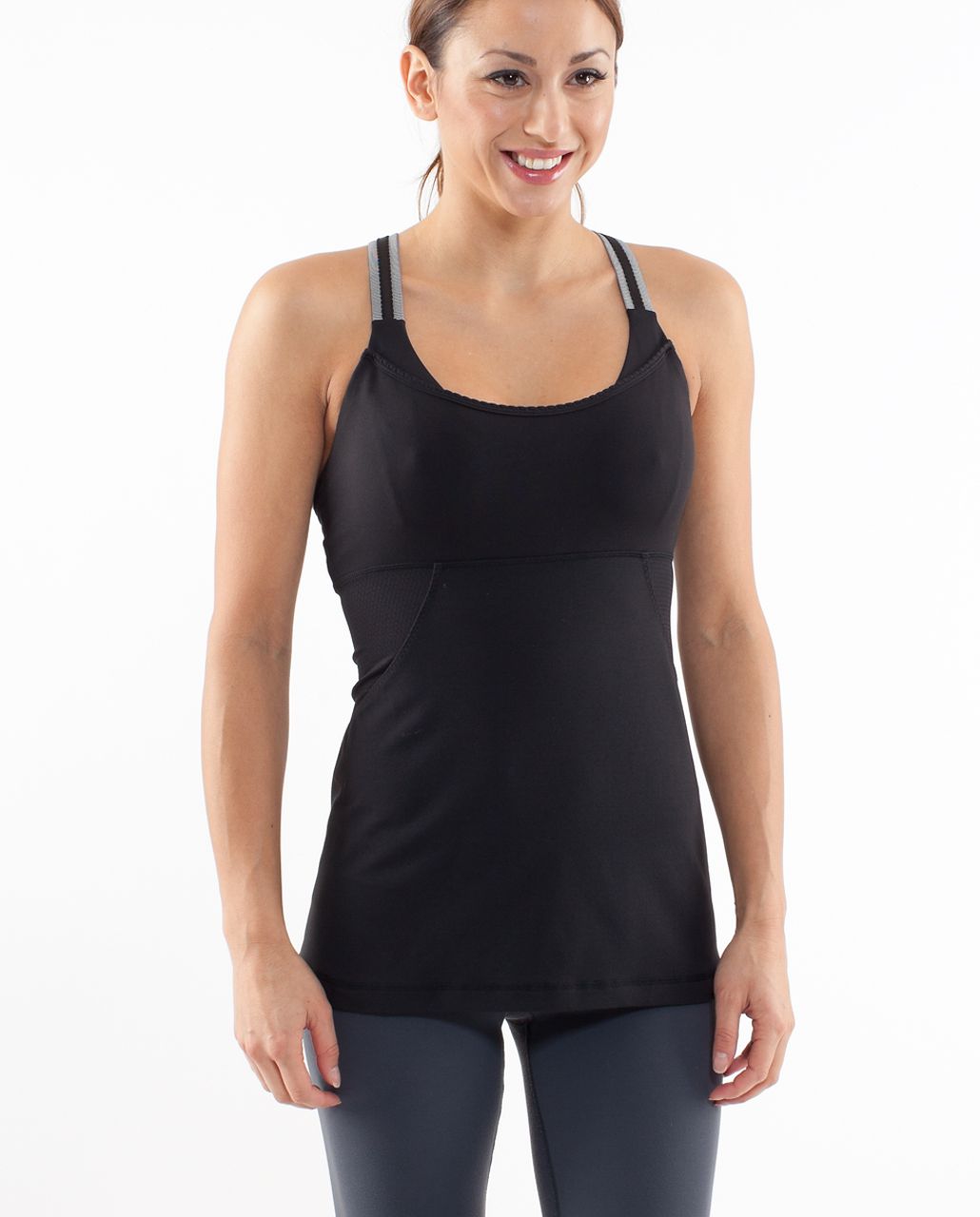 Lululemon Cross My Heart Tank - Black - lulu fanatics