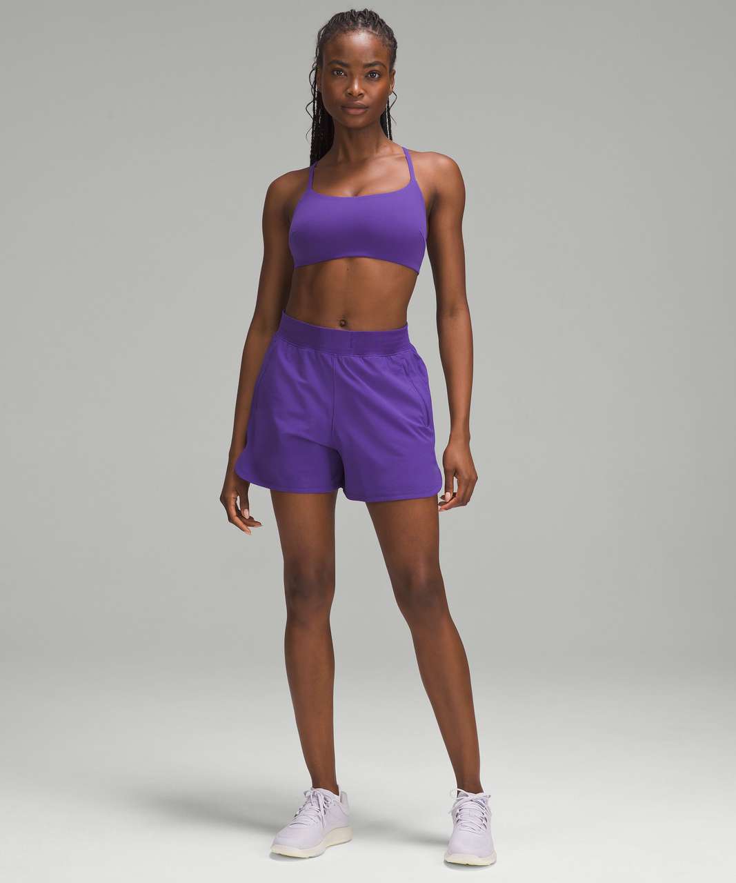 Lululemon Wunder Train Strappy Racer Bra *Light Support, C/D Cup - Petrol Purple