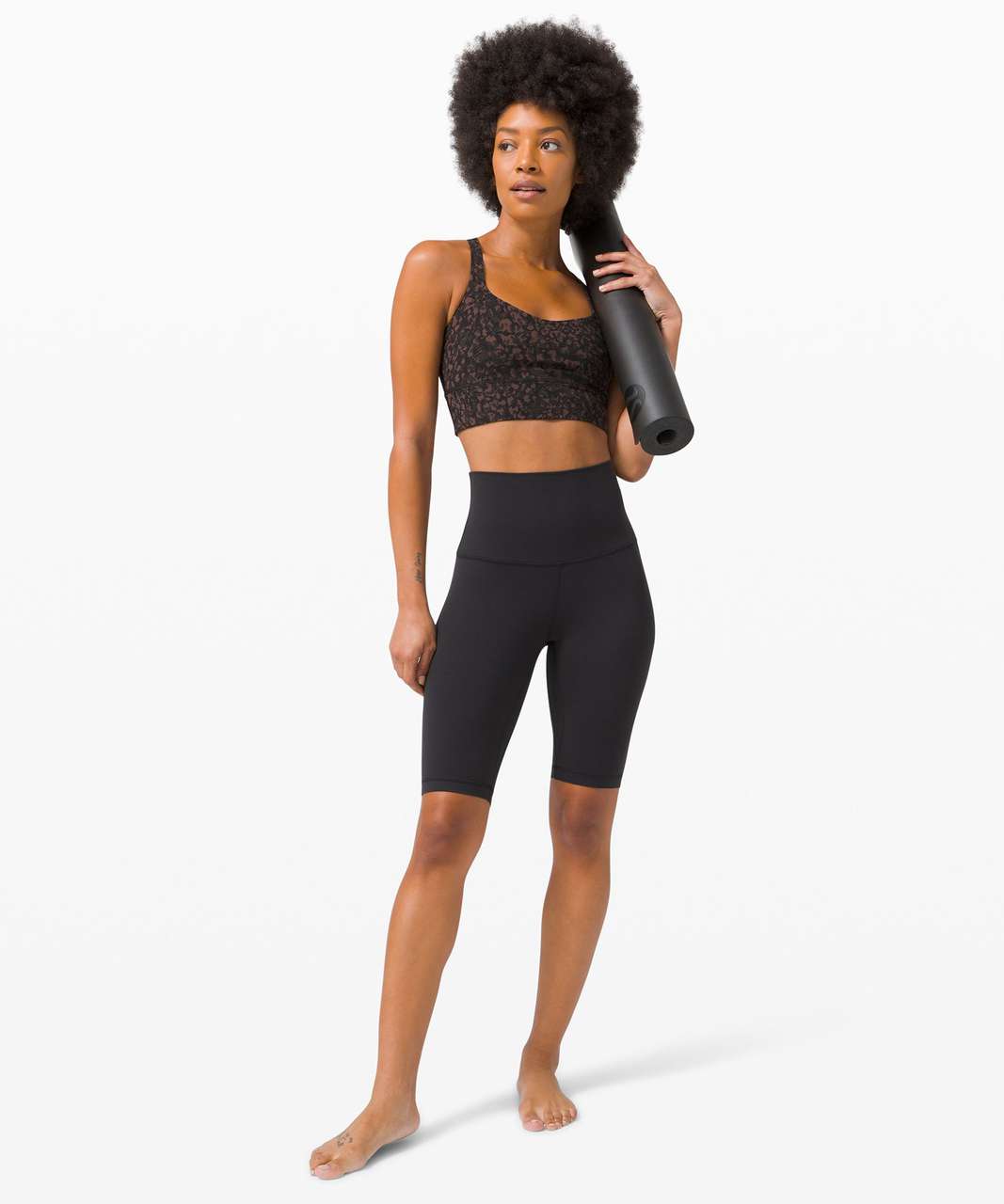 Lululemon Free to Be Longline Bra *Light Support, A/B Cup - Wild Thing Camo  Brown Earth Multi - lulu fanatics