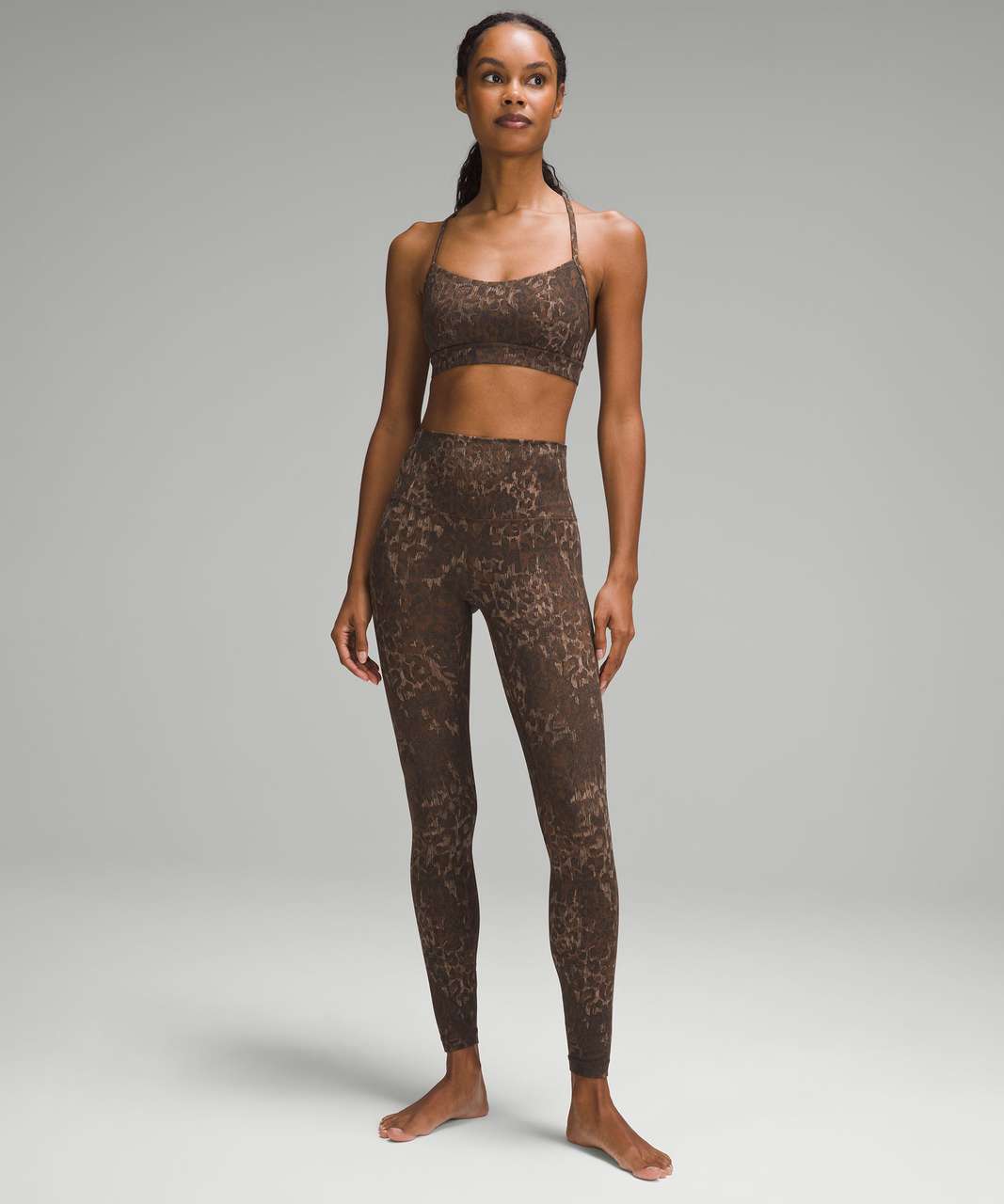 Lululemon Align High-Rise Pant 28" - Lined Truleopard MAX Brown Multi