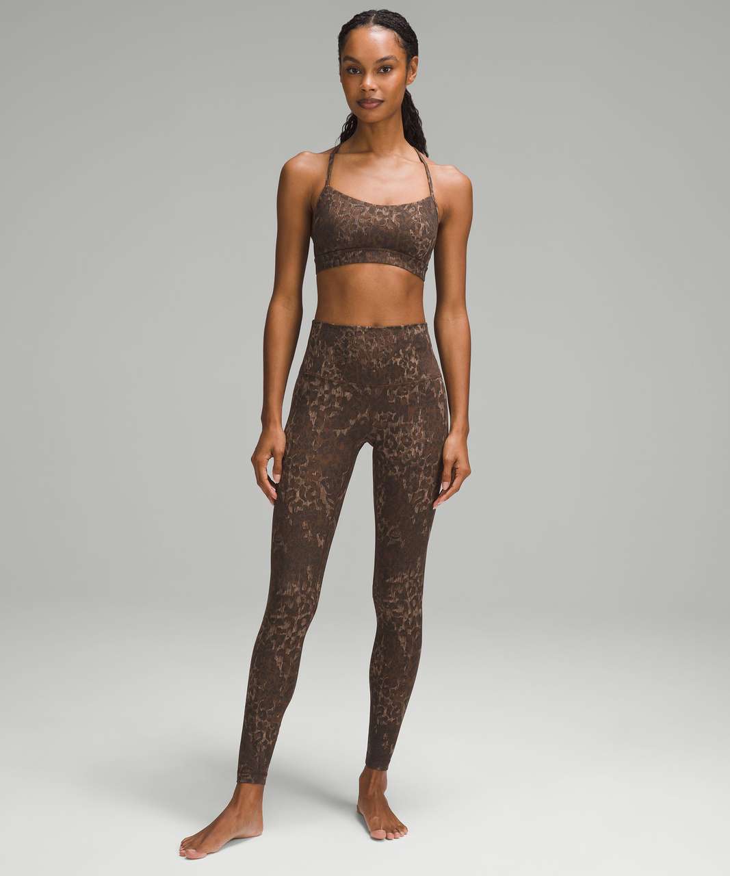Lululemon Align High-Rise Pant 28" - Lined Truleopard MAX Brown Multi