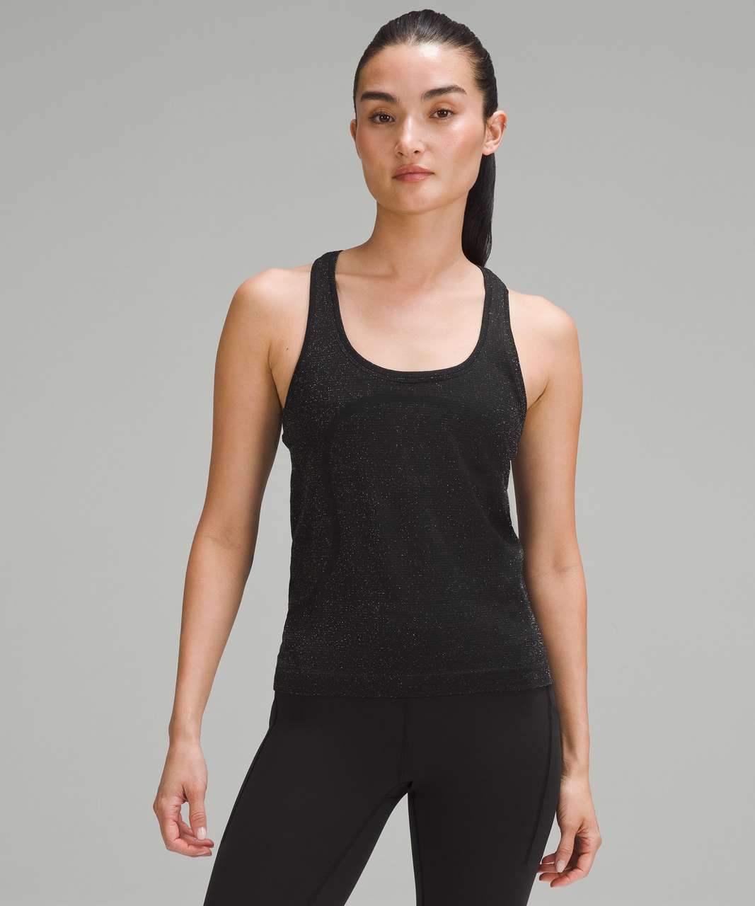 Lululemon Swiftly Tech Racerback Tank Top 2.0 *Race Length - Parallel Texture Black / Black