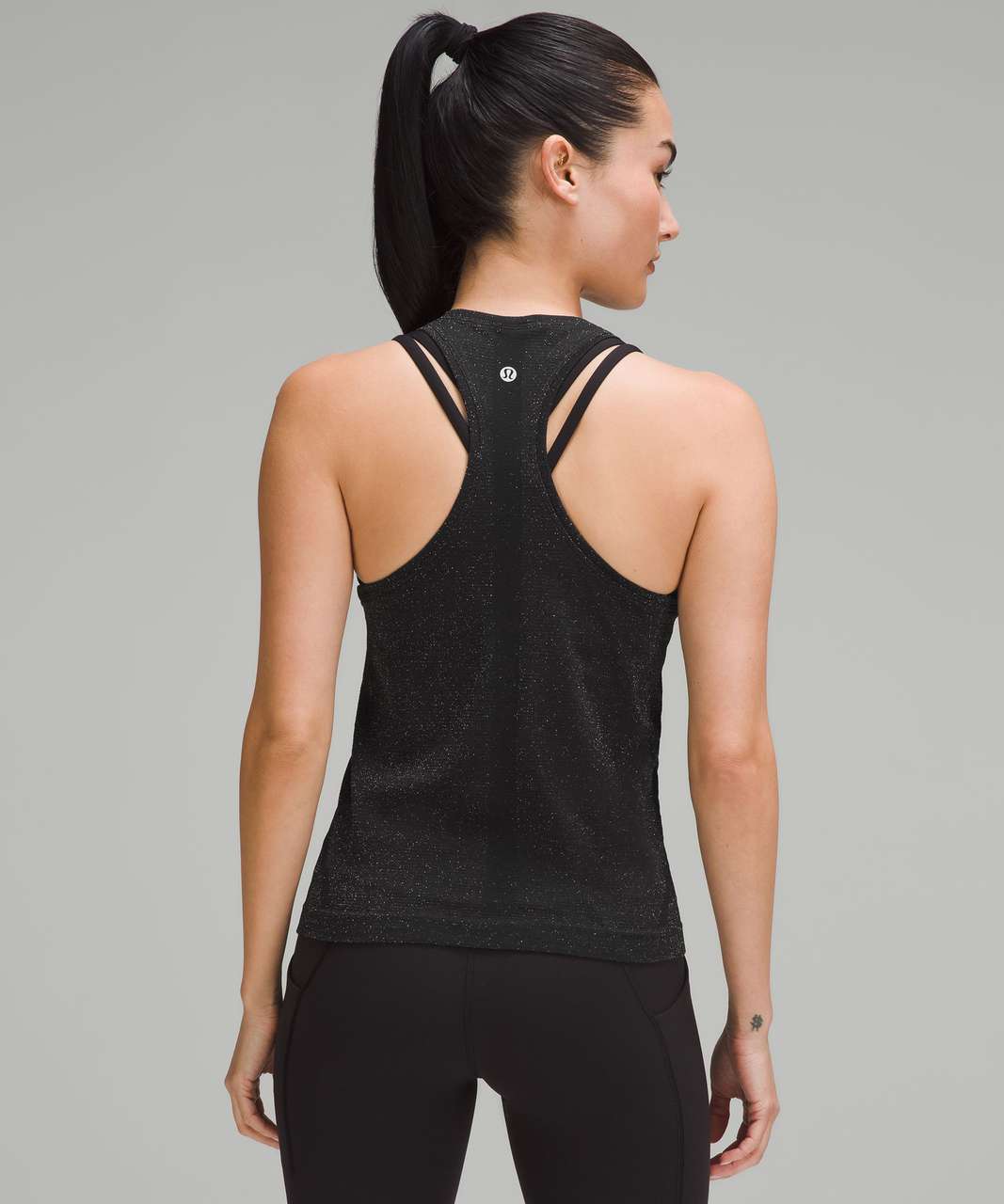 Lululemon Swiftly Tech Racerback Tank Top 2.0 *Race Length - Parallel Texture Black / Black