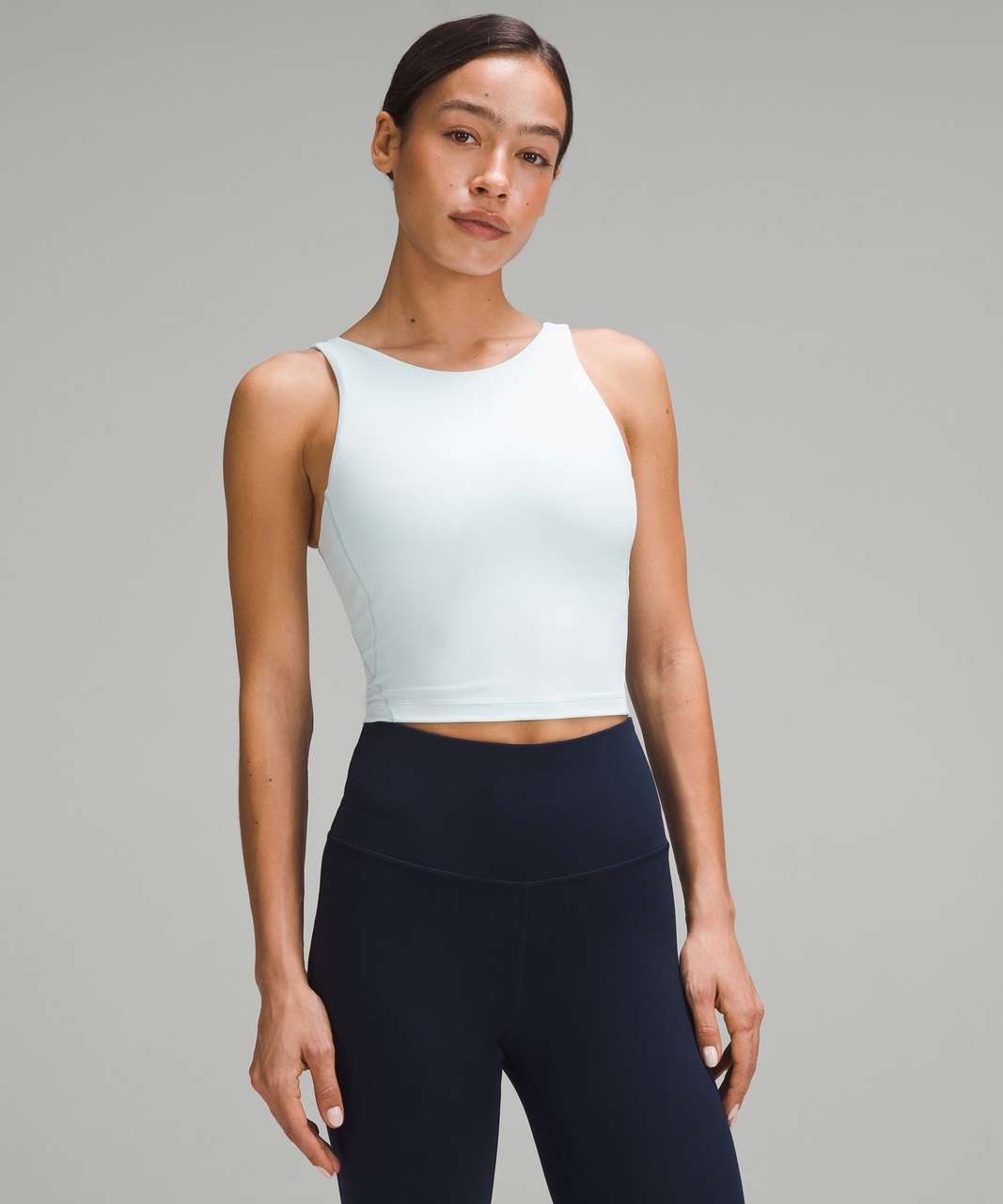 Lululemon Align High-Neck Tank Top - White - lulu fanatics