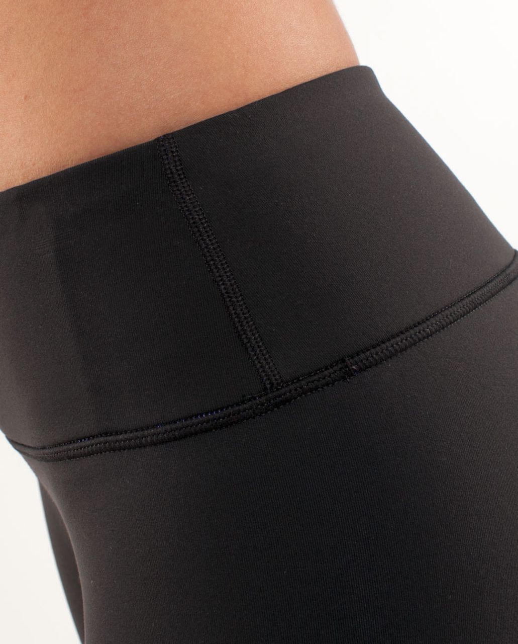 Lululemon Wunder Under Crop *Bonded - Black /  Pigment Blue