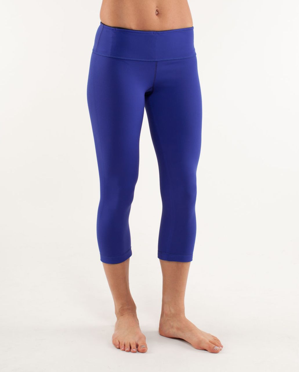 Lululemon Wunder Under Crop III (Reversible) - Hero Blue / Pipe Dream Blue  - lulu fanatics