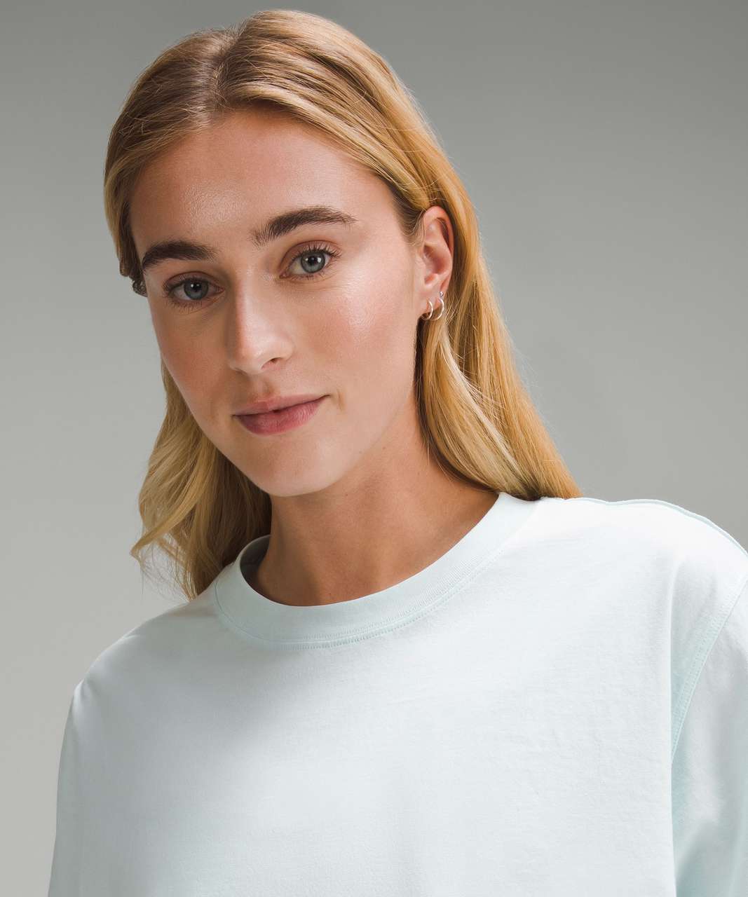 Lululemon All Yours Cropped T-Shirt - Sheer Blue