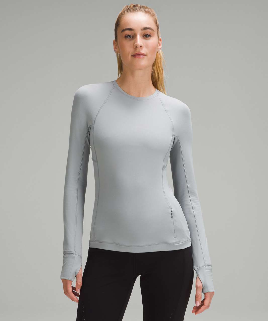 lululemon athletica It's Rulu Run Long-sleeve Shirt in Gray