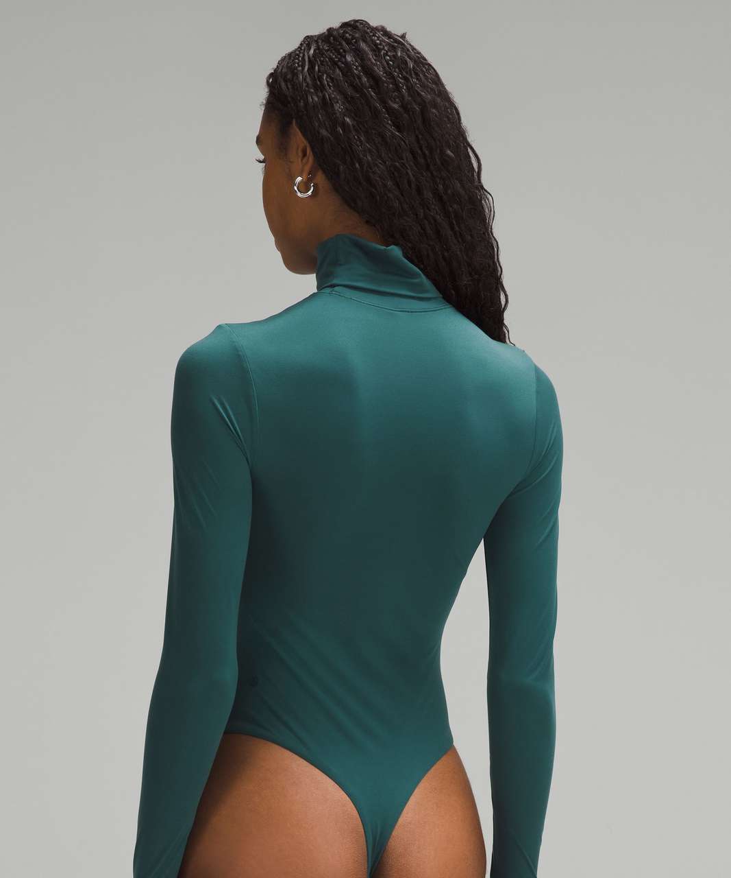 Lululemon Wundermost Ultra-Soft Nulu Turtleneck Bodysuit - Storm Teal -  lulu fanatics