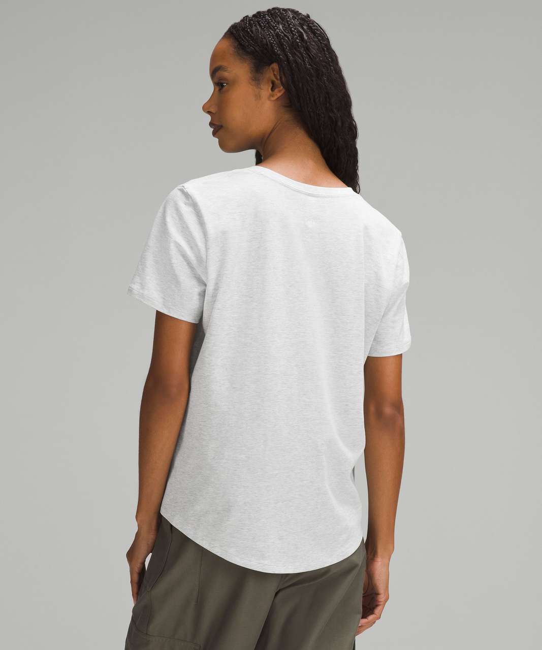 Lululemon Love V-Neck T-Shirt - Heathered Core Ultra Light Grey