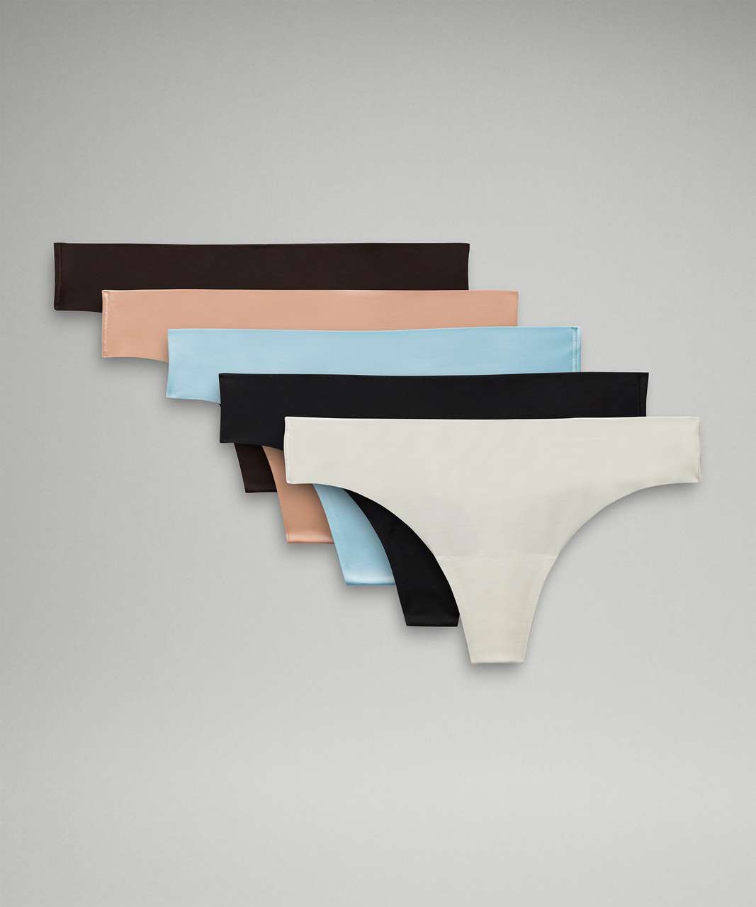 Lululemon InvisiWear Mid-Rise Thong Underwear *5 Pack - Bone