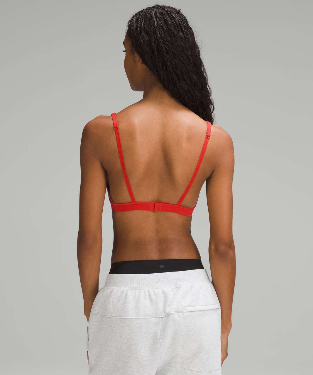 Lululemon Wundermost Ultra-Soft Nulu Triangle Bralette A–D Cups - Grenadine Red