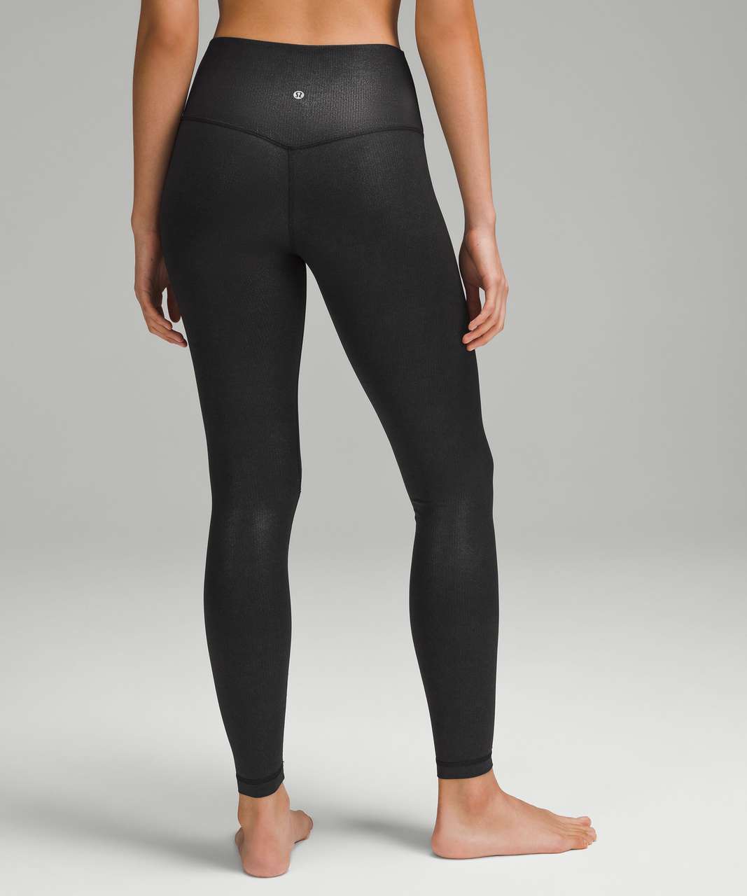 Lululemon Align Ribbed High-Rise Pant 28" *Shine - Black