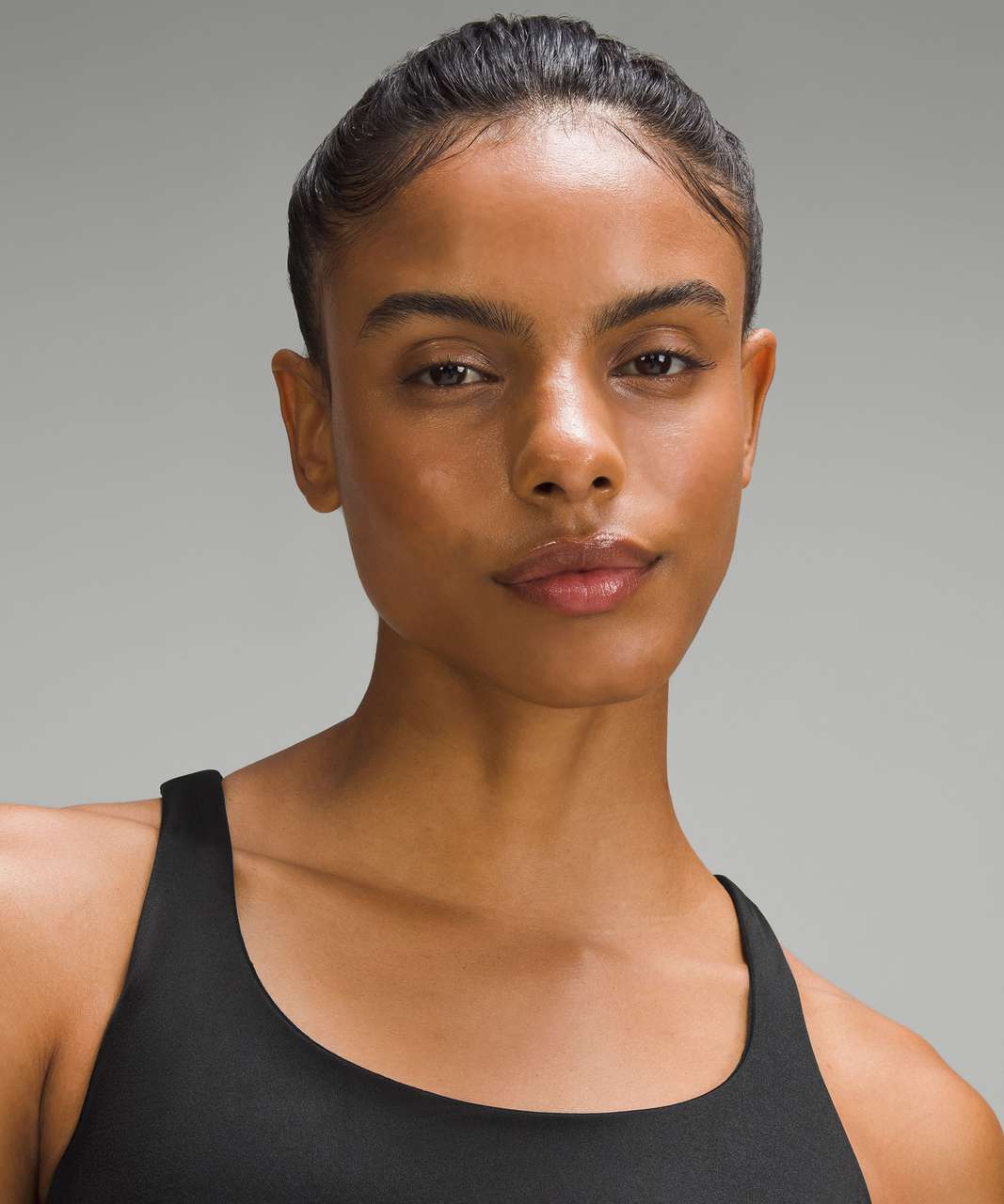 Lululemon Energy Longline Bra *Medium Support, B-D Cups Foil - Black