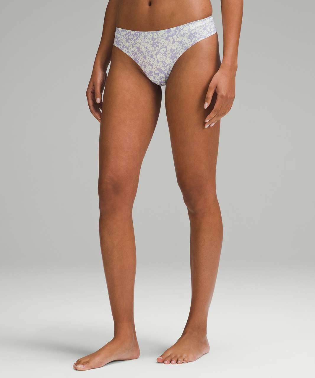 Lululemon InvisiWear Mid-Rise Lace Thong Underwear *3 Pack - Dark Lavender  / Lace / Pistachio / Lace / Lip Gloss / Lace - lulu fanatics