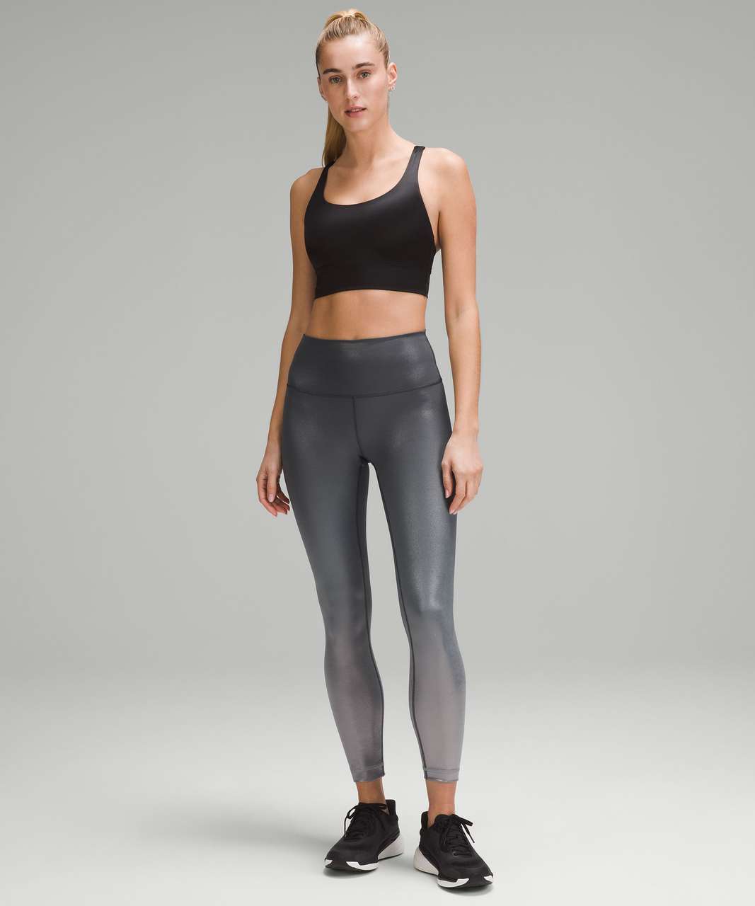 Lululemon Wunder Train High-Rise Tight 25" *Foil - Gradient Foil Engineer Asphalt Grey_Graphite Grey