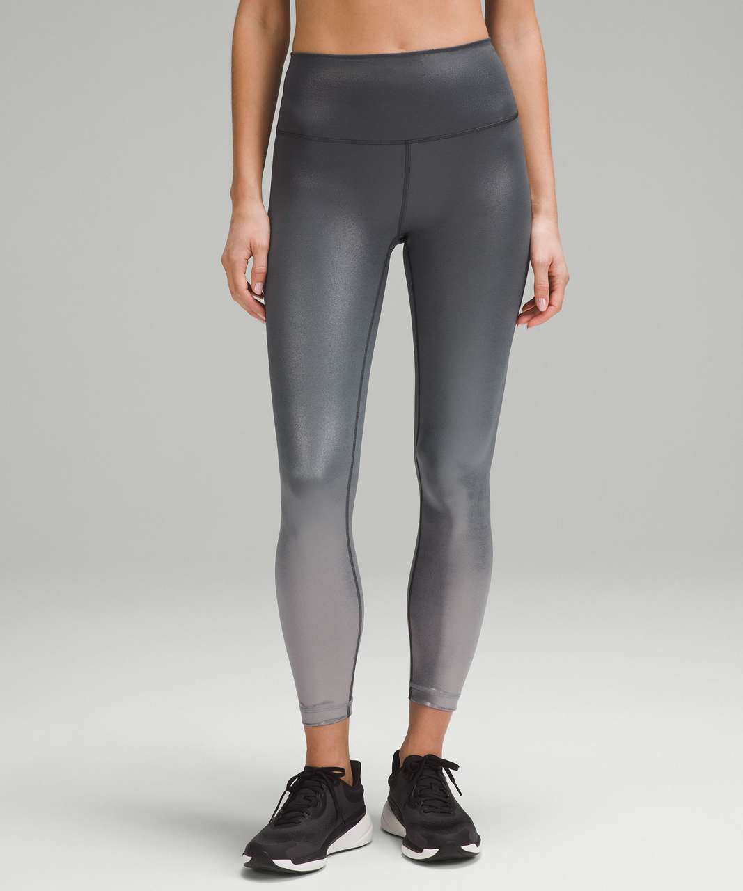 Lululemon Wunder Train High-Rise Tight 25" *Foil - Gradient Foil Engineer Asphalt Grey_Graphite Grey