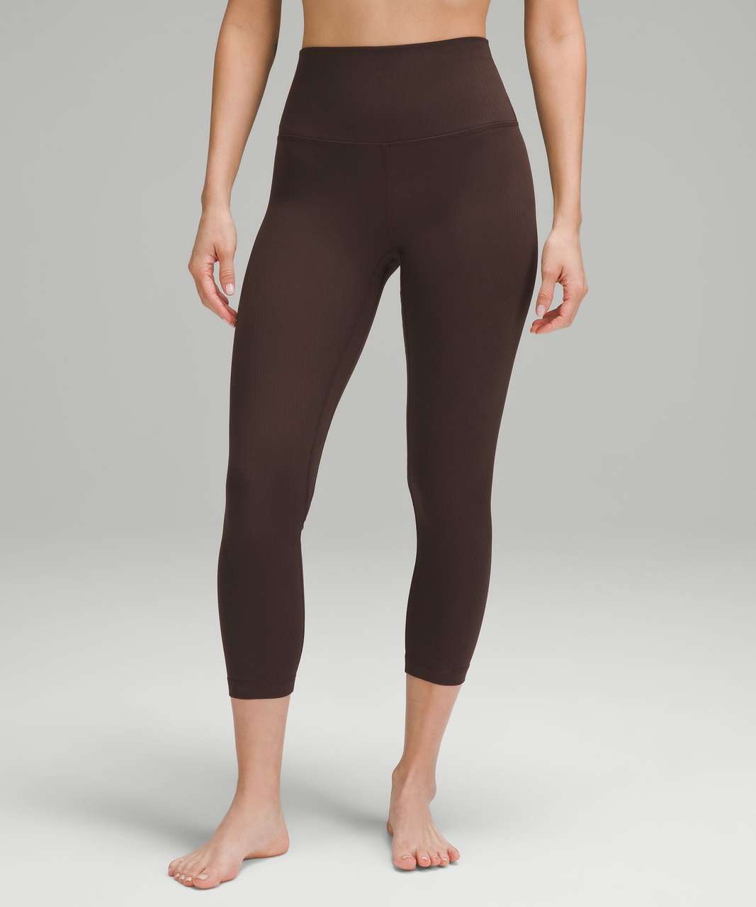 Lululemon Align Ribbed High-Rise Crop 23" - Espresso