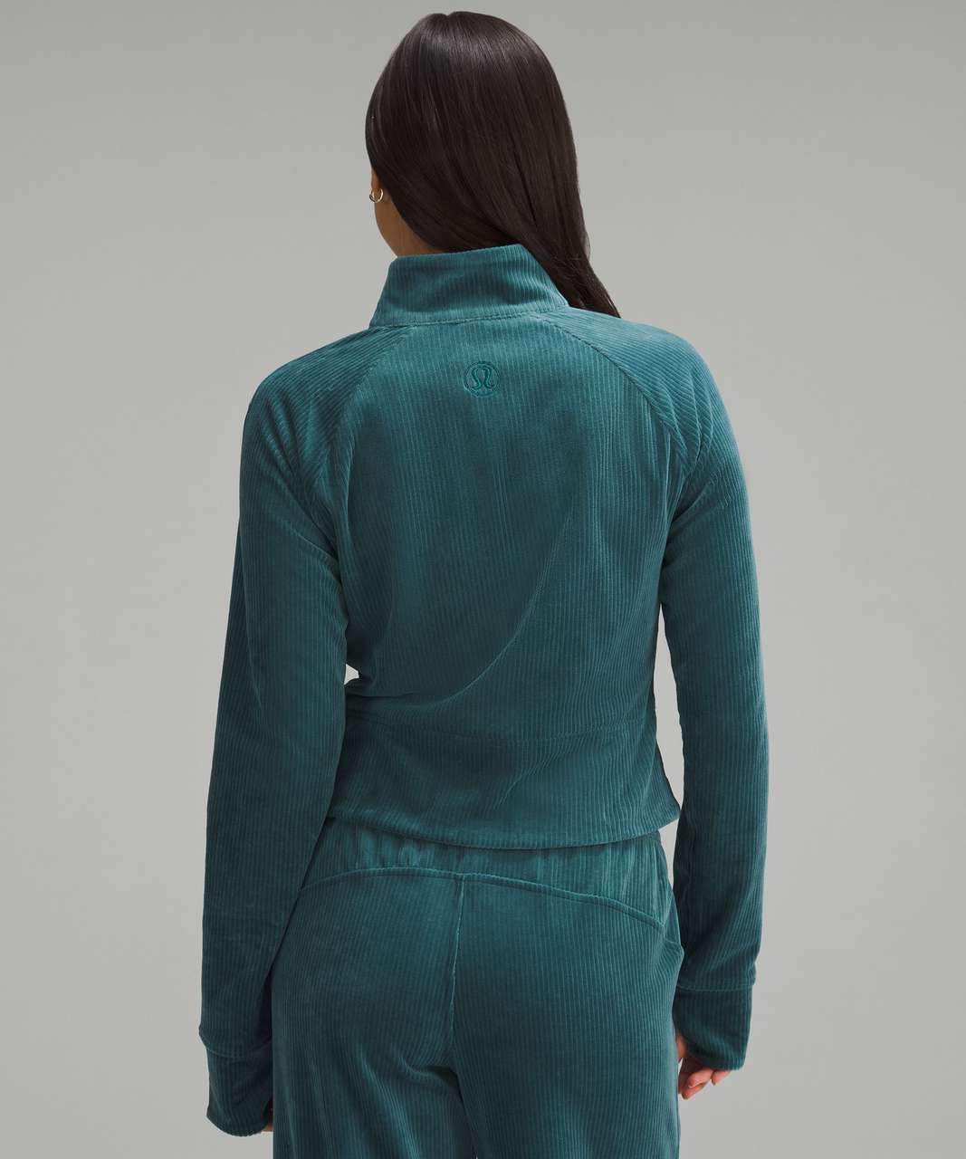 Lululemon Scuba Track Jacket *Velvet Cord - Storm Teal