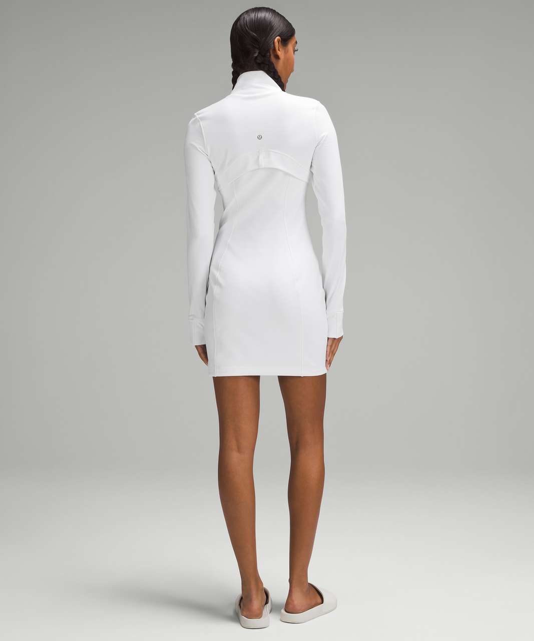 Lululemon Define Long-Sleeve Dress *Luon - White - lulu fanatics