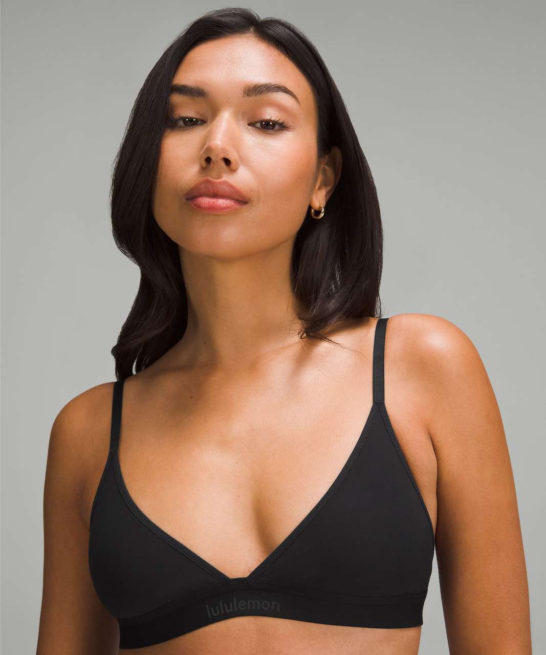 Lululemon Nulu Mesh Logo Triangle Bralette *A/B Cup - Black