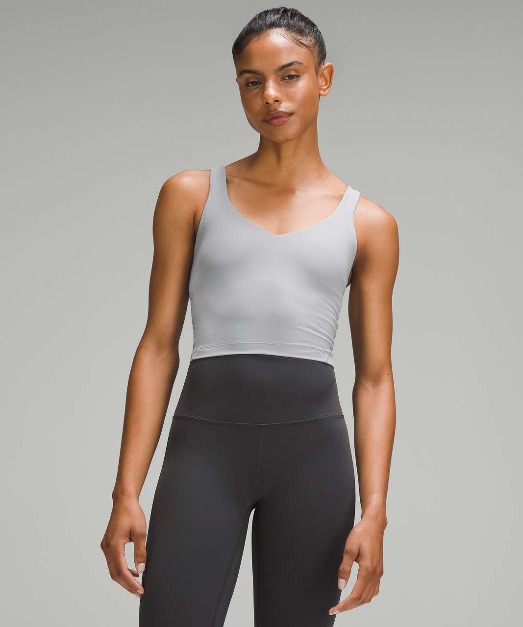 Lululemon Align High-Neck Tank Top - Rhino Grey - lulu fanatics