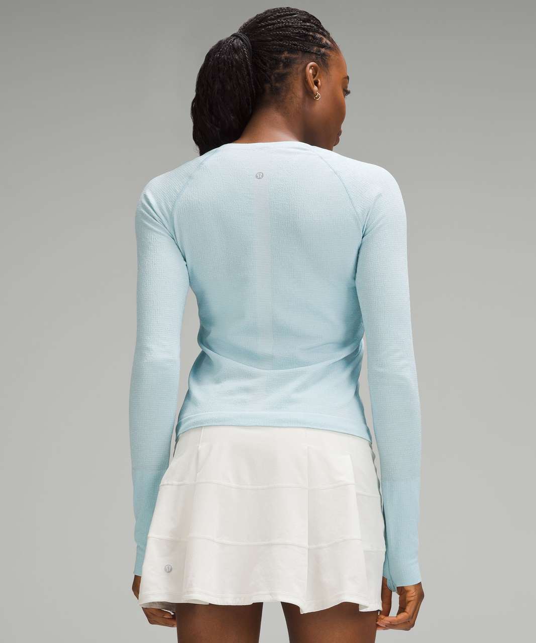 Lululemon Swiftly Tech Long-Sleeve Shirt 2.0 *Race Length - Parallel Texture Sheer Blue / Water