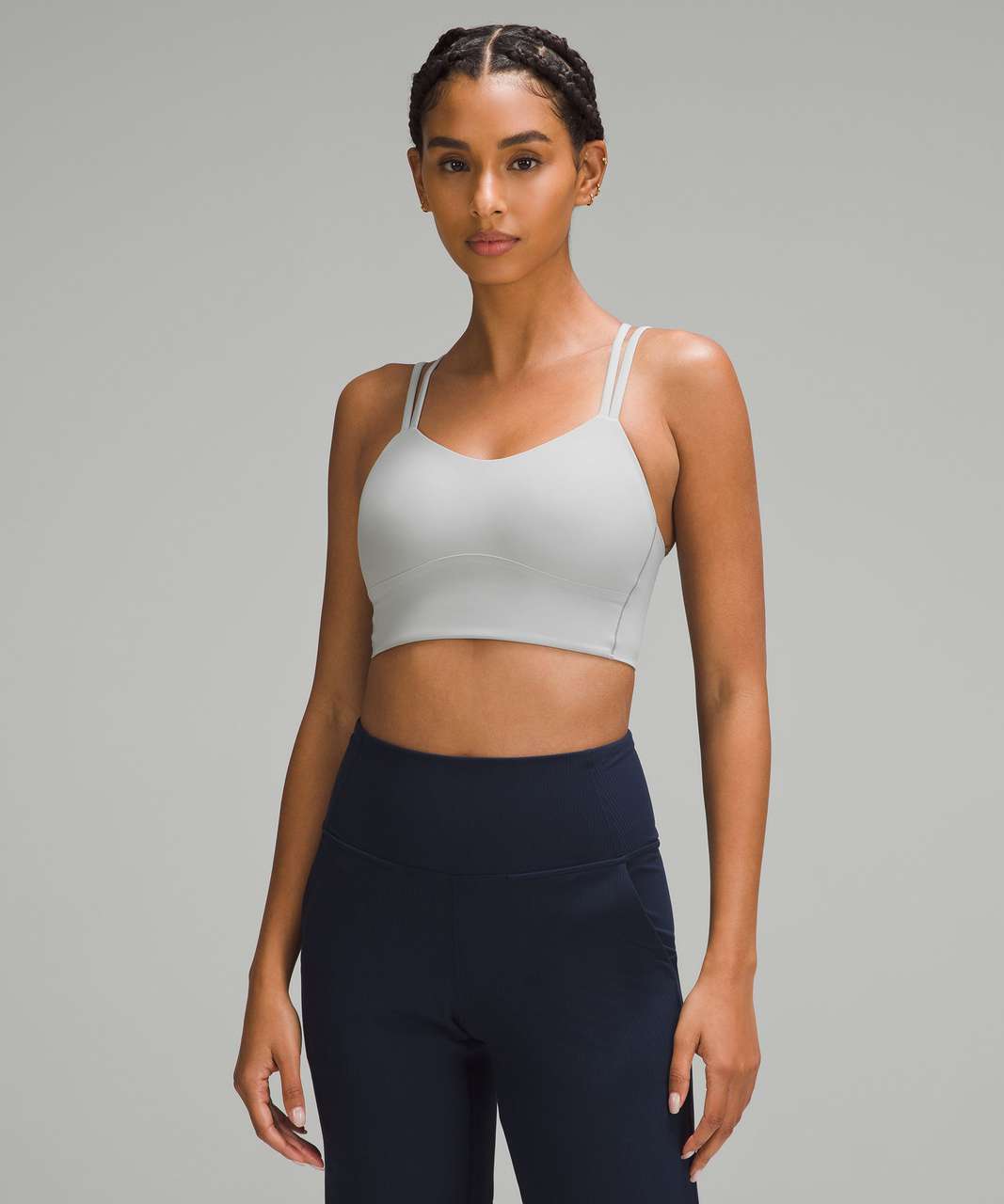 lululemon LIKE A CLOUD LONGLINE B/C CUP - Sportovní podprsenky s lehkou  oporou - white/bílá 