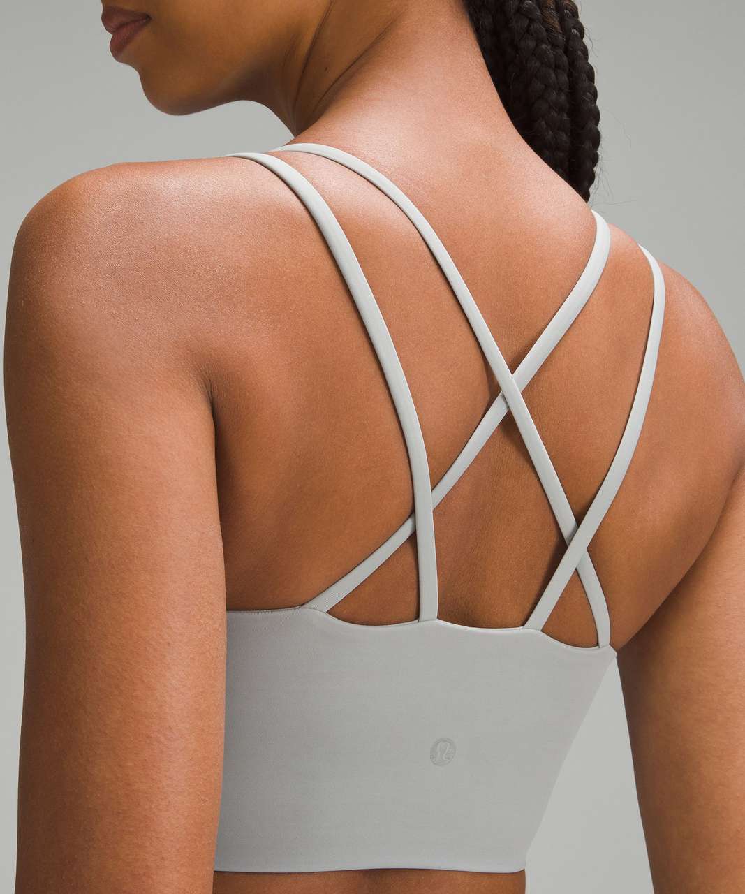 Lululemon Free To Be Bra Long Line *Light Support, A/B Cup (Online Only) -  Silver Drop - lulu fanatics