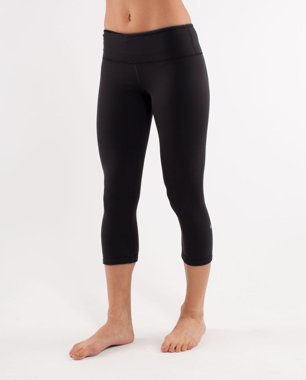 Lululemon Wunder Under Crop *Bonded - Coal /  Black