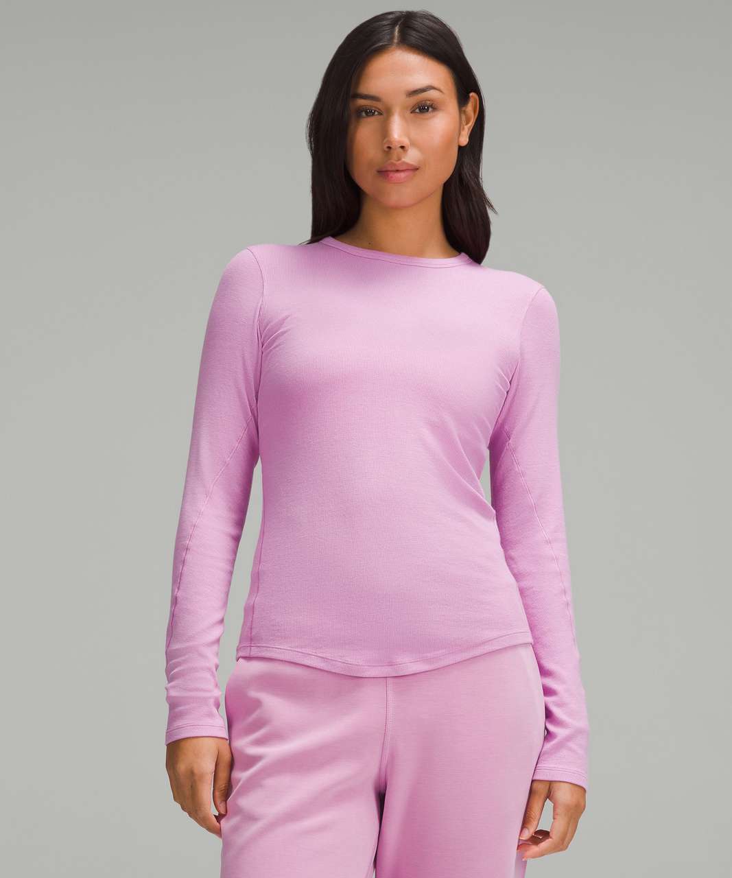 Lululemon Hold Tight Long-Sleeve Shirt - Sonic Pink - lulu fanatics