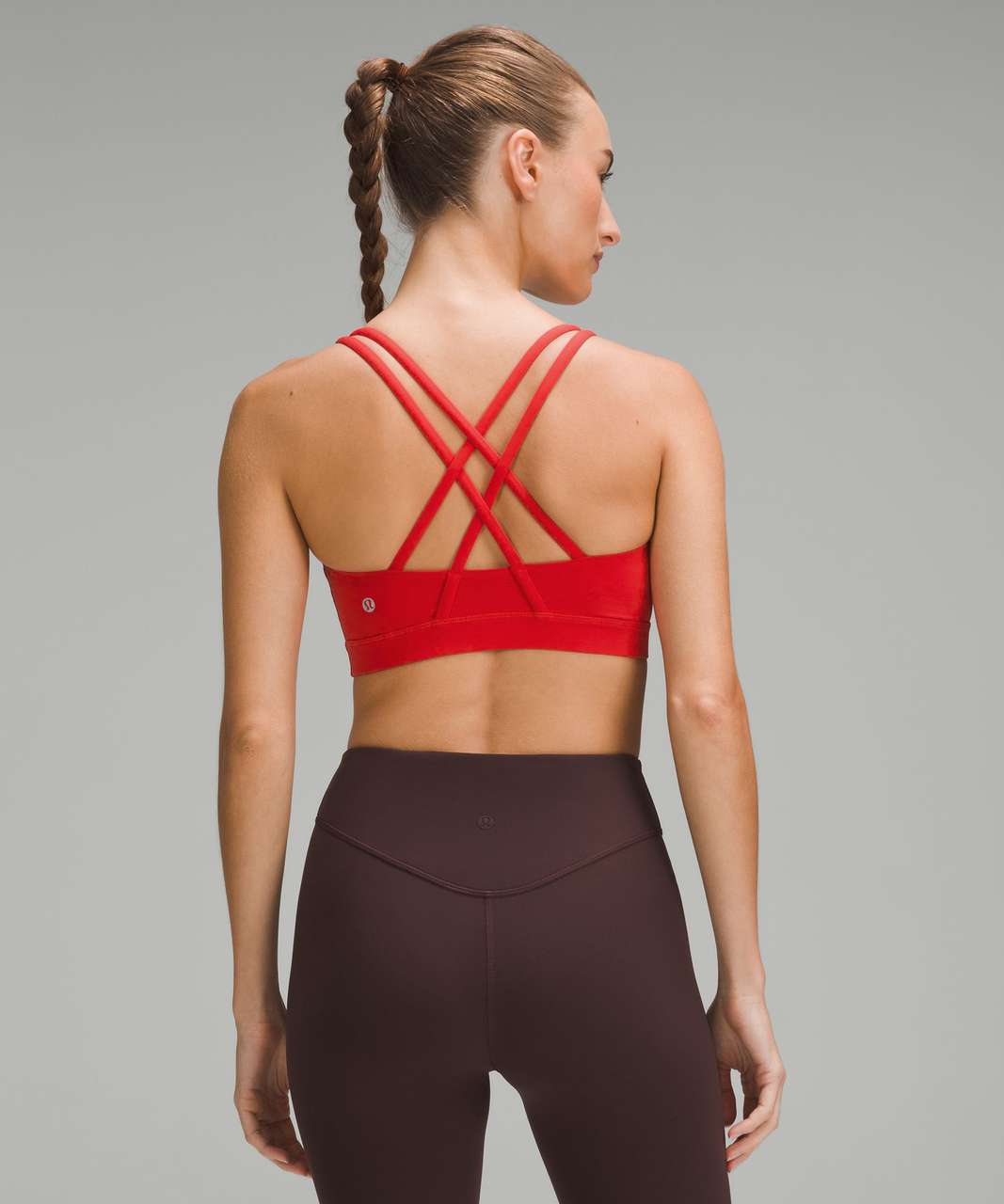 lululemon ENERGY B-D CUP - Medium support sports bra - red/multi