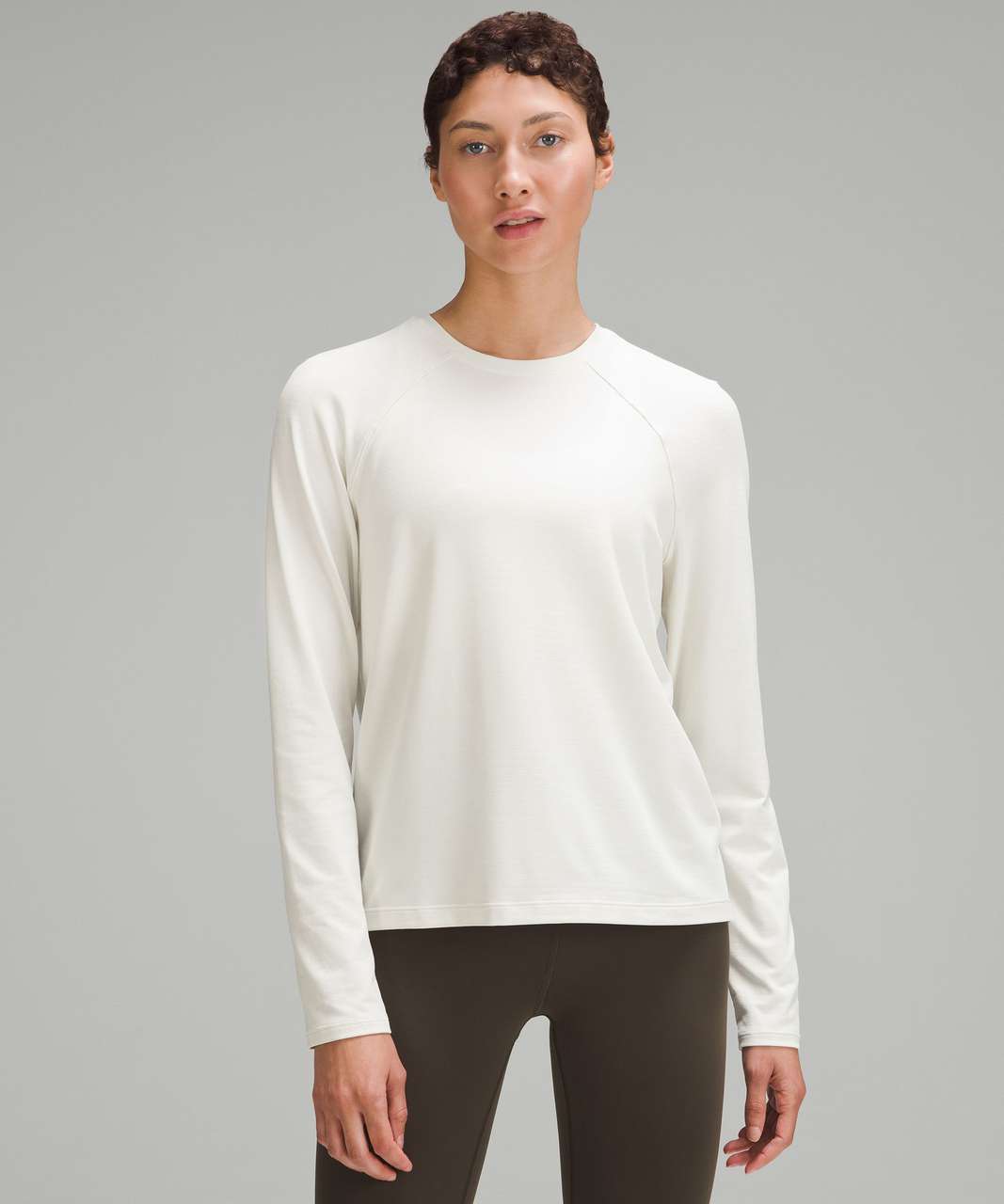 Lululemon License to Train Classic-Fit Long-Sleeve Shirt - Heathered Bone
