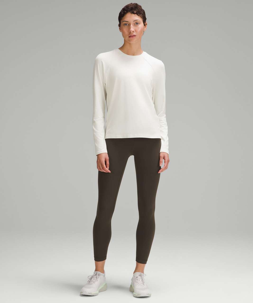 Lululemon License to Train Classic-Fit Long-Sleeve Shirt - Heathered Bone -  lulu fanatics