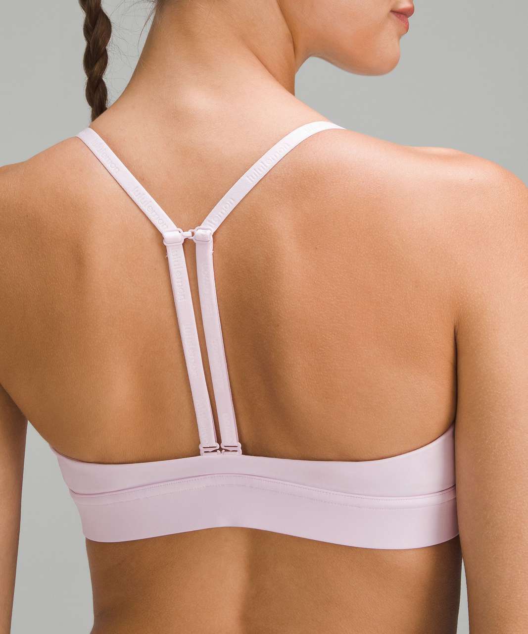 Lululemon License to Train Triangle Bra Light Support, A/B Cup *Logo -  Meadowsweet Pink - lulu fanatics