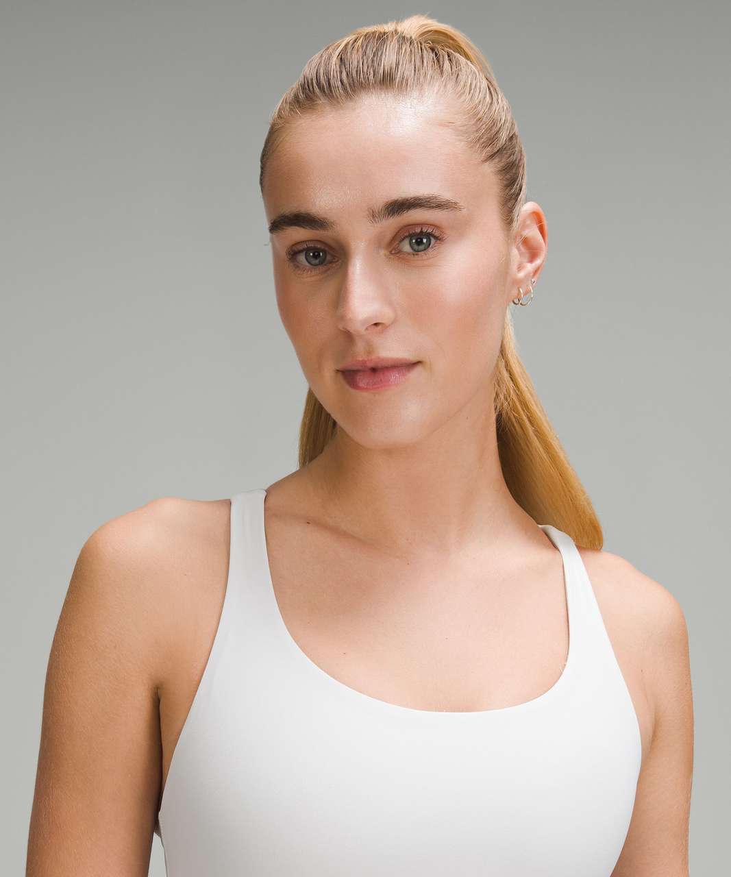 Lululemon Energy Longline Bra *Medium Support, B–D Cups - Light Vapor