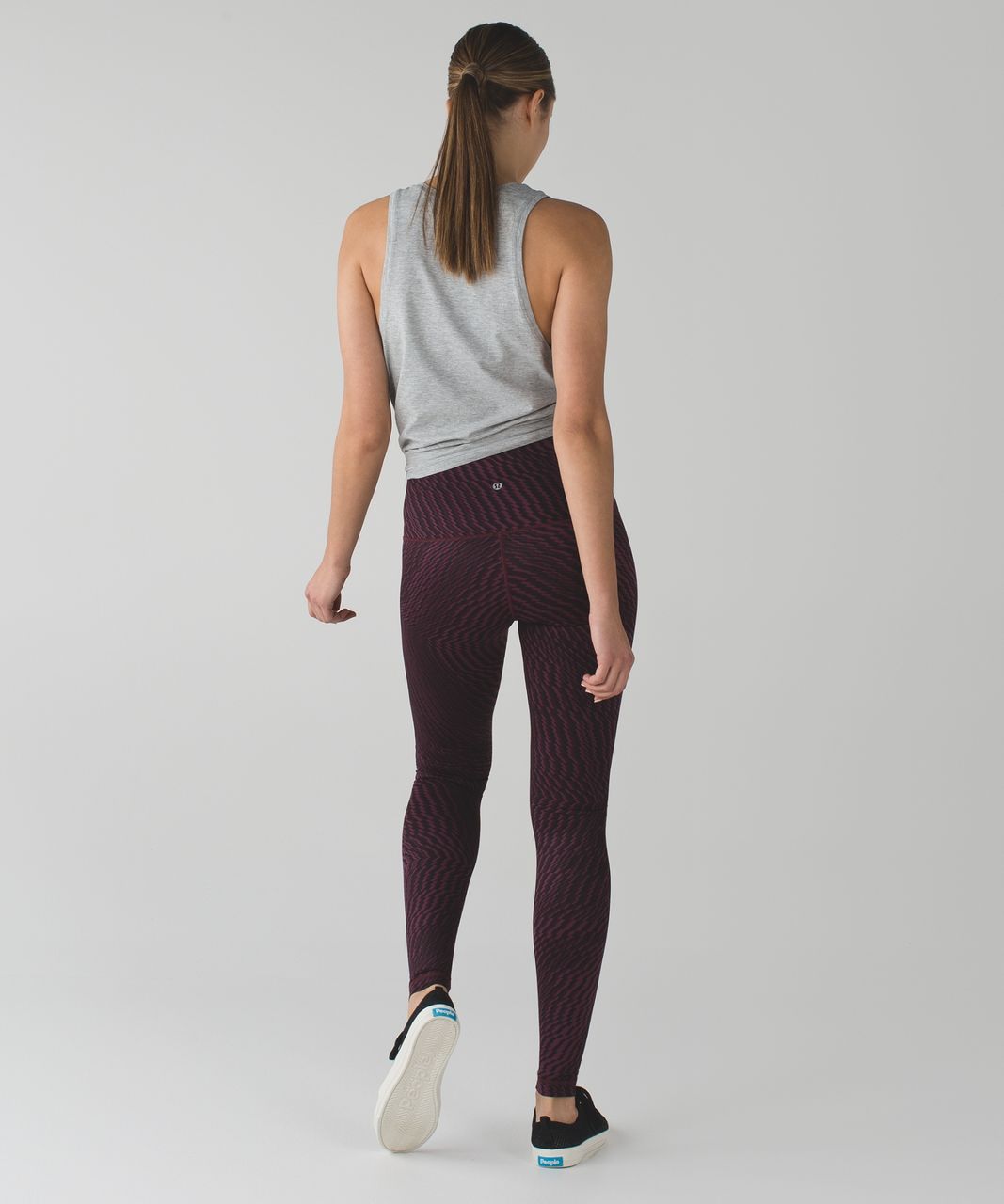 Lululemon Wunder Under Pant (Hi-Rise) - Shifted Horizon Red Grape Black