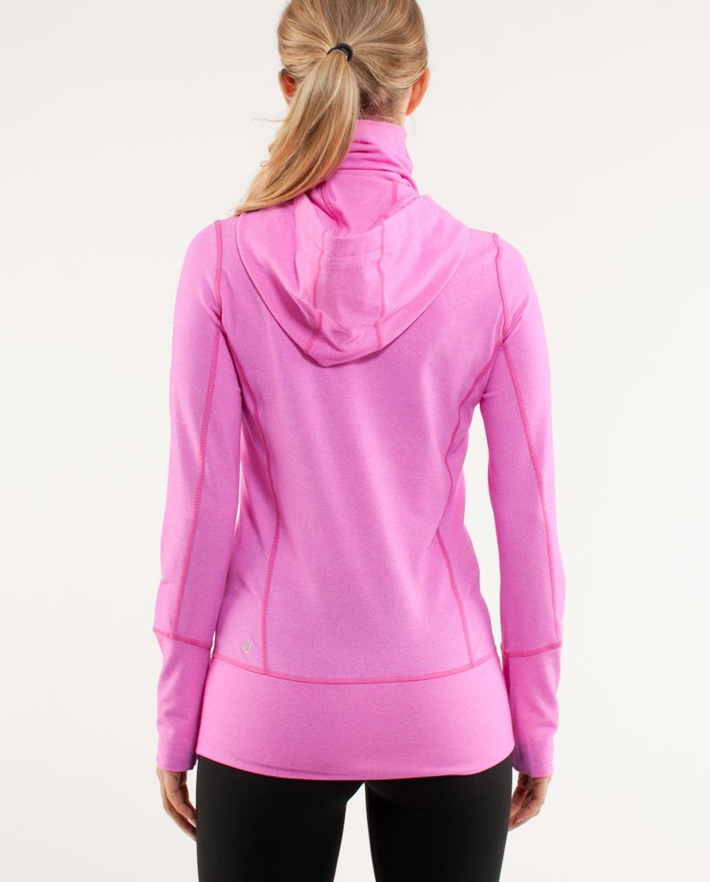 Lululemon Women's Size 6 In Stride Jacket Flash Light Neon Full Zip Logo  Stretch