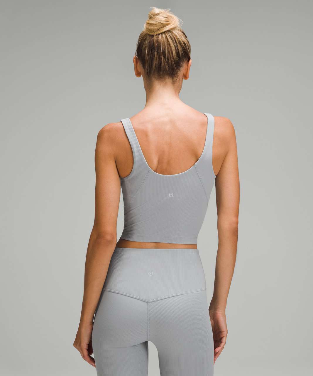 Lululemon Power Pivot Tank Top *Rib - Rhino Grey - lulu fanatics