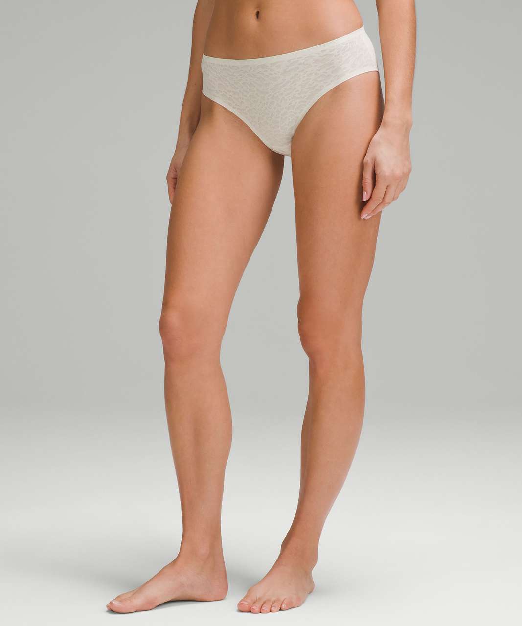 Lululemon InvisiWear Mid-Rise Thong Underwear - Pale Linen - lulu fanatics