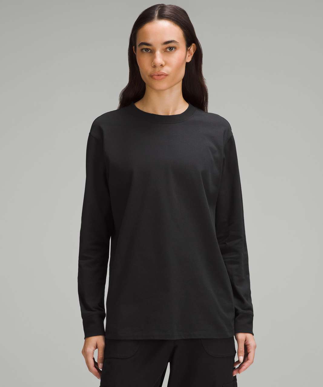 Lululemon LA 3/4 Sleeve Crewneck Shirt - Black - lulu fanatics